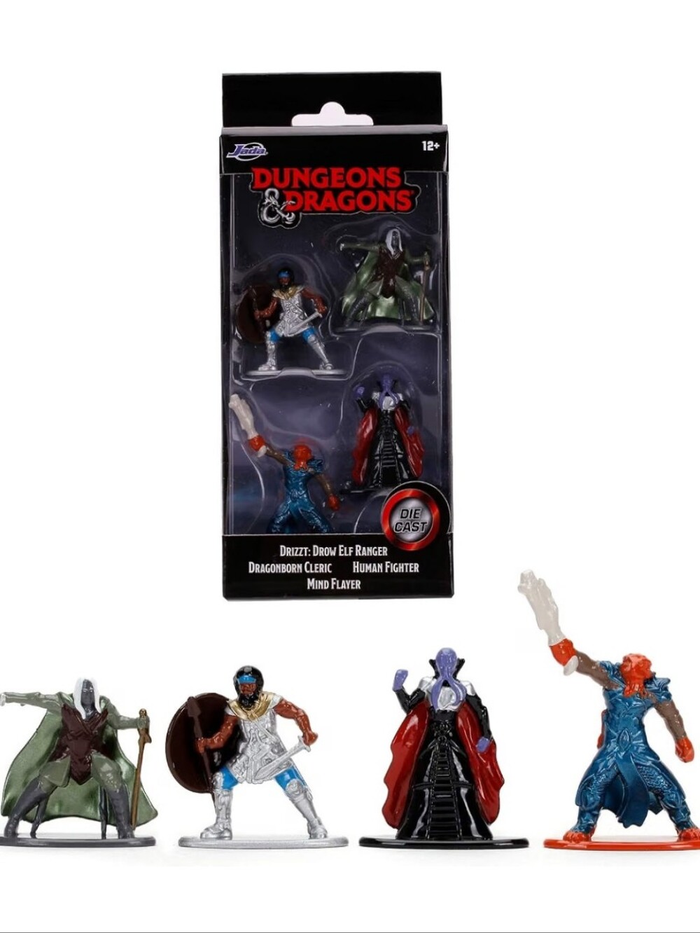 NIB Dungeons & Dragons Nano MetalFigs Die Cast Collectible Figurines 4 Pack